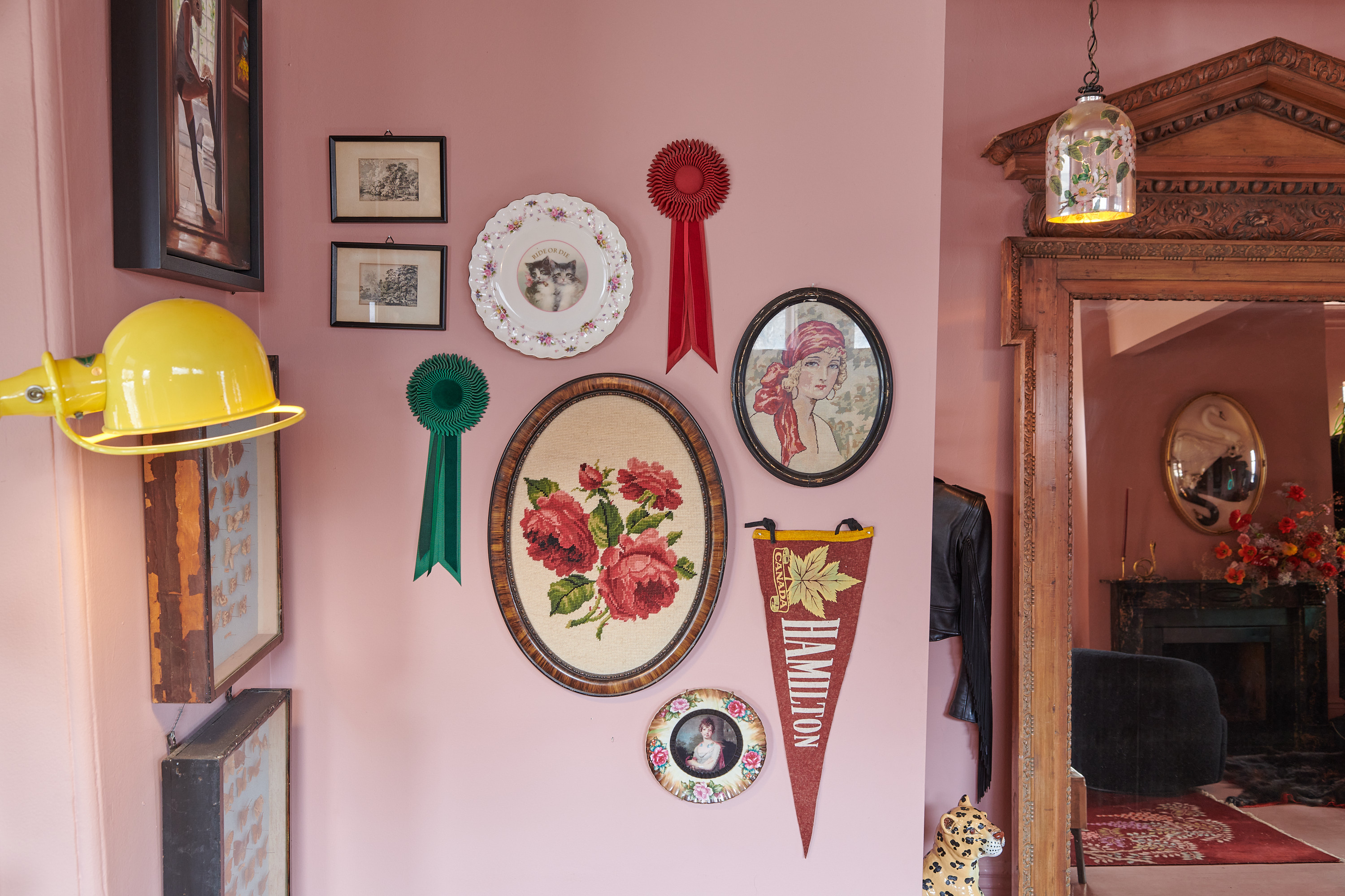 A Barbie-pink curiosities of collection a with motley Victorian in Trinity-Bellwoods